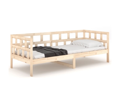 Sofá cama sin colchón madera maciza de pino 90x200 cm