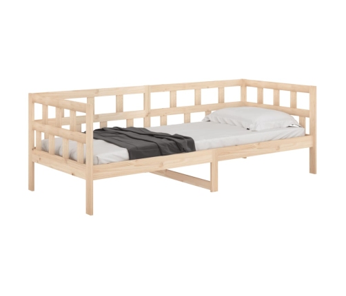 Sofá cama sin colchón madera maciza de pino 90x200 cm