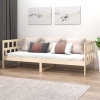 Sofá cama sin colchón madera maciza de pino 90x200 cm