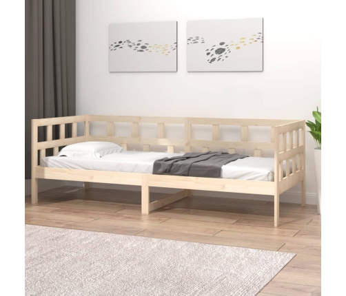 Sofá cama madera maciza de pino 80x200 cm