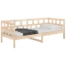 Sofá cama madera maciza de pino 80x200 cm