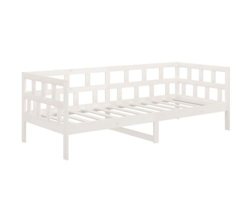 Sofá cama madera maciza de pino blanco 80x200 cm