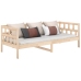 Sofá cama madera maciza de pino 90x190 cm