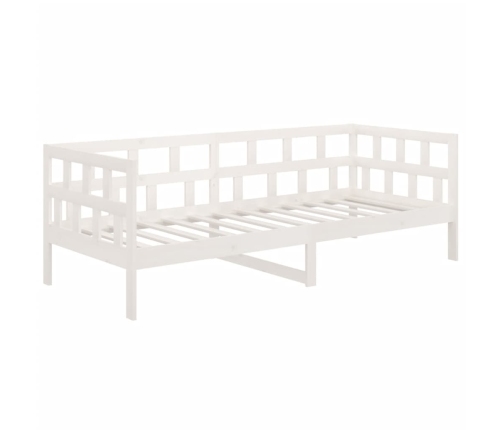 Sofá cama madera maciza de pino blanco 90x190 cm