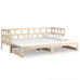 Sofá cama extraíble madera maciza de pino 2x(90x200) cm