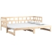 Sofá cama extraíble madera maciza de pino 2x(90x200) cm