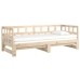 Sofá cama extraíble madera maciza de pino 2x(90x200) cm