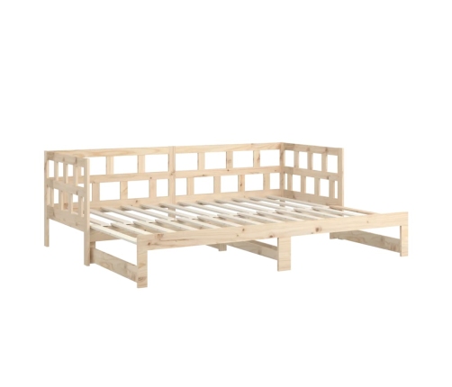 Sofá cama extraíble madera maciza de pino 2x(90x200) cm