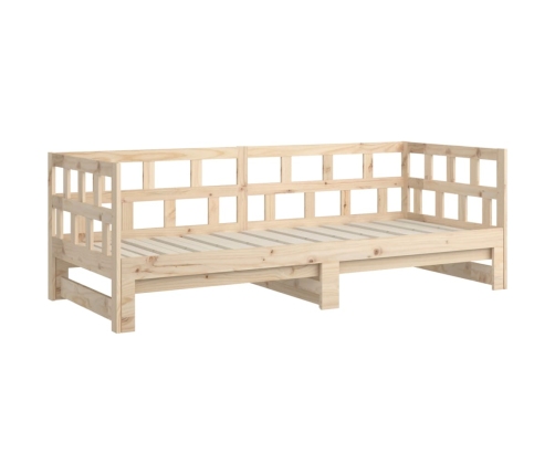 Sofá cama extraíble madera maciza de pino 2x(90x200) cm