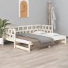 Sofá cama extraíble madera maciza de pino 2x(90x200) cm