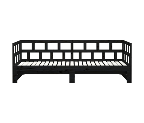Sofá cama extraíble sin colchón negro 2x(90x200) cm