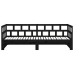 Sofá cama extraíble sin colchón negro 2x(90x200) cm