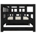 Sofá cama extraíble sin colchón negro 2x(90x200) cm