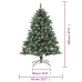 Árbol de Navidad artificial con soporte PVC 120 cm