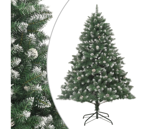 Árbol de Navidad artificial con soporte PVC 180 cm