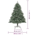 Árbol de Navidad artificial con soporte PVC 210 cm