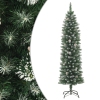 Árbol de Navidad artificial estrecho con soporte PVC 120 cm