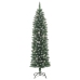 Árbol de Navidad artificial estrecho con soporte PVC 120 cm