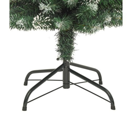 Árbol de Navidad artificial estrecho con soporte PVC 120 cm