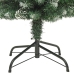 Árbol de Navidad artificial estrecho con soporte PVC 210 cm