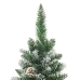 Árbol de Navidad artificial estrecho con soporte PVC 240 cm