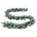 Guirnalda de Navidad con luces LED PVC verde 2,7 m