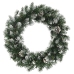 Corona de Navidad con luces LED PVC verde 60 cm