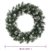 Corona de Navidad con luces LED PVC verde 60 cm