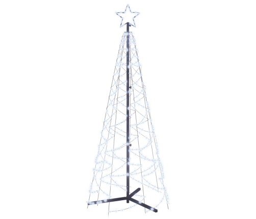 Árbol de Navidad cónico 200 LED blanco frío 70x180 cm