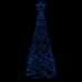 Árbol de Navidad cónico 200 LED azul 70x180 cm