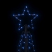 Árbol de Navidad cónico 200 LED azul 70x180 cm