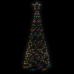 Árbol de Navidad cónico 200 LED de colores 70x180 cm