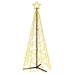 Árbol de Navidad cónico 200 LED blanco cálido 70x180 cm