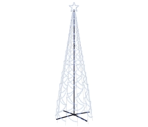 Árbol de Navidad cónico 500 LED blanco frío 100x300 cm