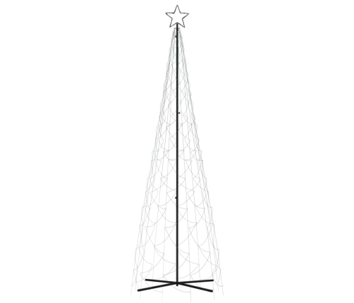 Árbol de Navidad cónico 500 LED blanco frío 100x300 cm