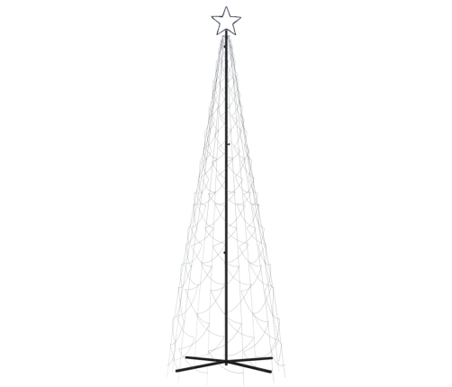 Árbol de Navidad cónico 500 LED azul 100x300 cm