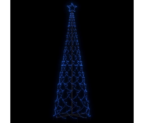 Árbol de Navidad cónico 500 LED azul 100x300 cm