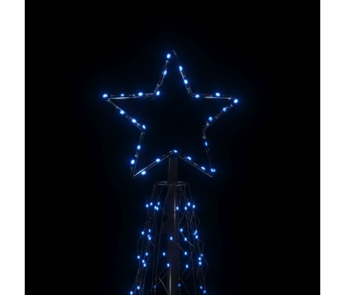 Árbol de Navidad cónico 500 LED azul 100x300 cm