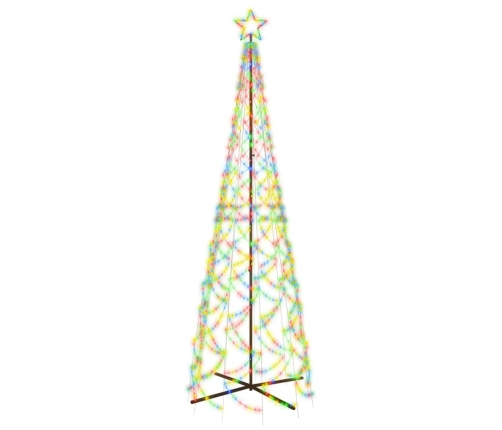 Árbol de Navidad cónico 500 LED de colores 100x300 cm