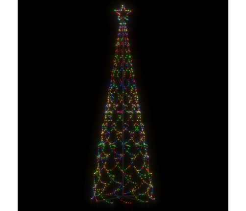 Árbol de Navidad cónico 500 LED de colores 100x300 cm