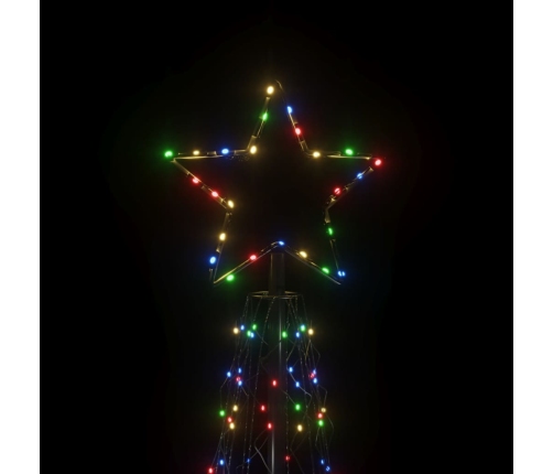 Árbol de Navidad cónico 500 LED de colores 100x300 cm