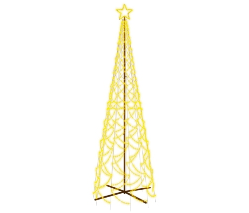 Árbol de Navidad cónico 500 LED blanco cálido 100x300 cm