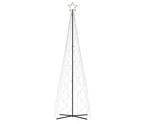 Árbol de Navidad cónico 500 LED blanco cálido 100x300 cm