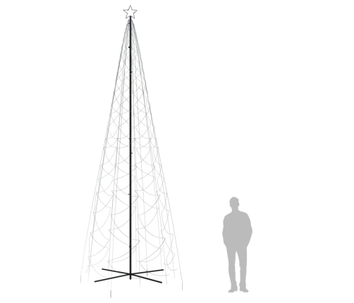 Árbol de Navidad cónico 1400 LED blanco frío 160x500 cm