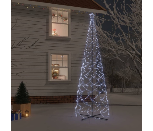 Árbol de Navidad cónico 1400 LED blanco frío 160x500 cm