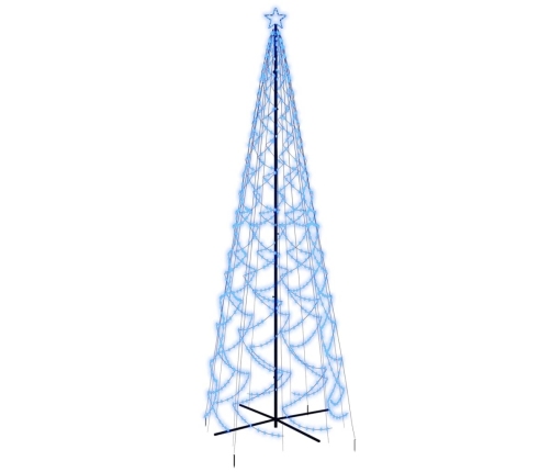 Árbol de Navidad cónico 1400 LED azul 160x500 cm