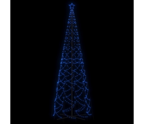 Árbol de Navidad cónico 1400 LED azul 160x500 cm