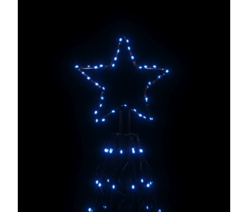 Árbol de Navidad cónico 1400 LED azul 160x500 cm