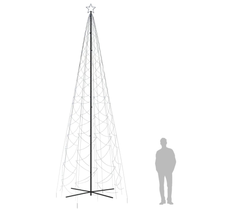 Árbol de Navidad cónico 1400 LED azul 160x500 cm