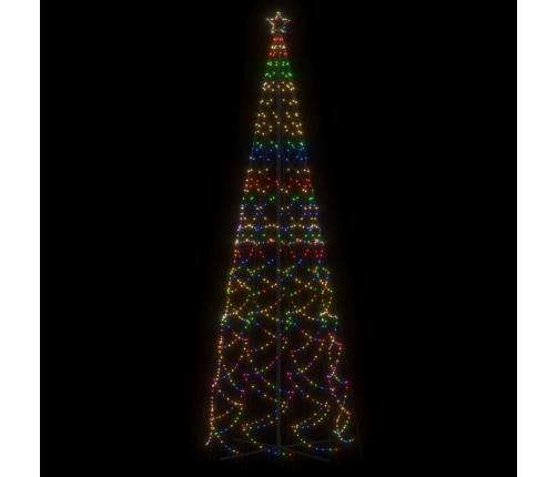 Árbol de Navidad cónico 1400 LED de colores 160x500 cm